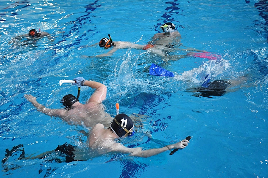 Hokej pod wodą Walenie Siemianowice Śląskie Finał WOŚP w Rudzie Śląskiej 25 I 2026